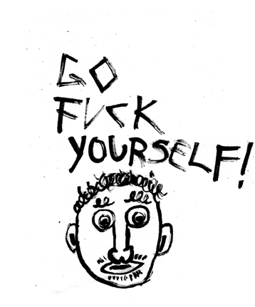 Dicky Dick is quite a strange runt.  / He gave birth to his son--what a stunt! / For his nose is a dick, / that leaks when he's sick, / but his mouth is also his cunt!